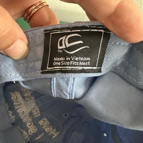 💥“Hold my drink, I gotta pet this dog” embroidered hat blue gray OSFM adjustable - Picture 5 of 5